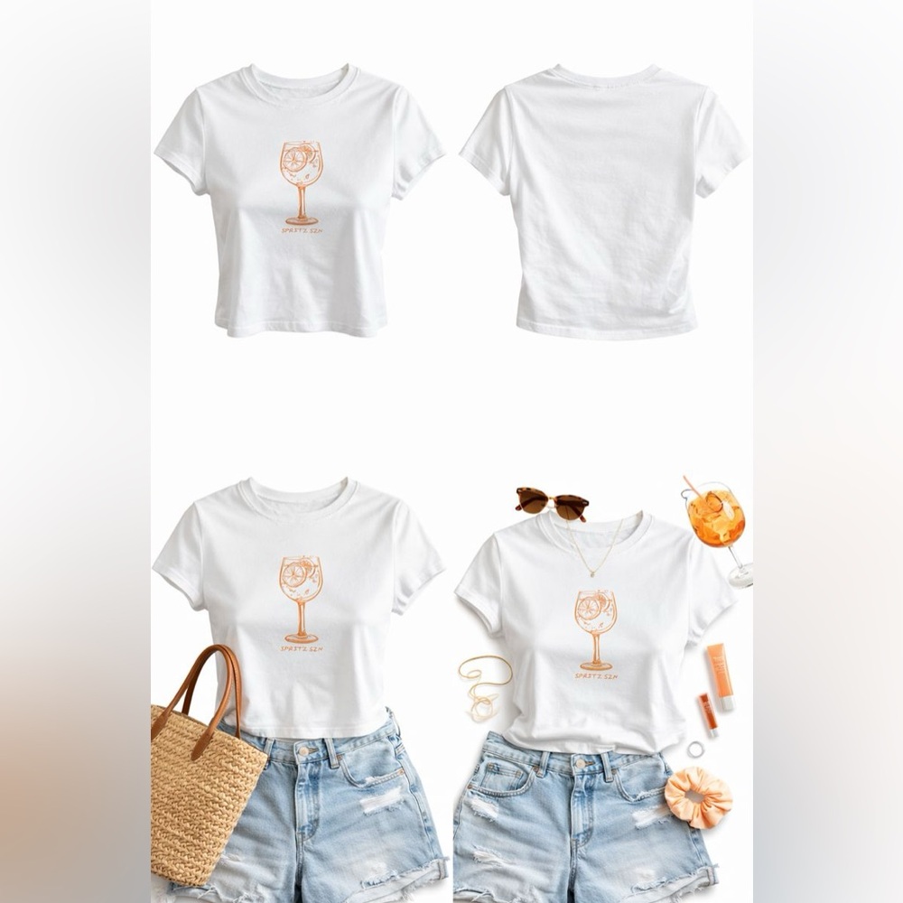 White Graphic Tee